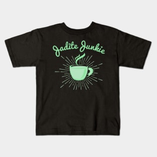 Jadite Junkie - Vintage Jadeite Green Coffee Cup Kids T-Shirt